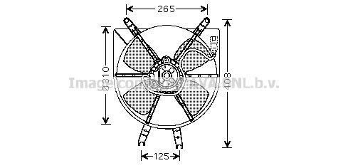 AVA QUALITY COOLING ventiliatorius, radiatoriaus HD7506